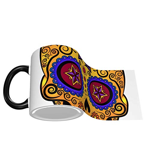 Catrina Mexican Cuisine Laptop Blouse Skulls 11oz mug is a fun gift for men and women.