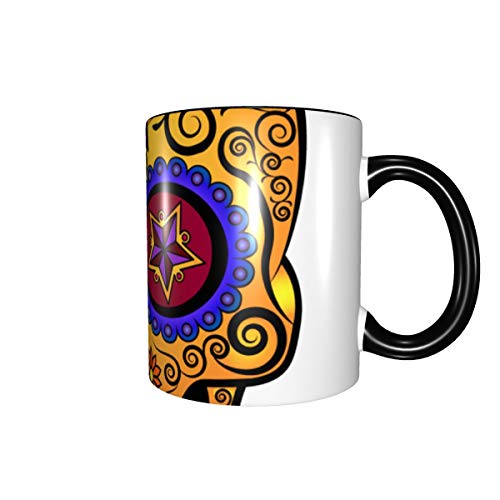 Catrina Mexican Cuisine Laptop Blouse Skulls 11oz mug is a fun gift for men and women.