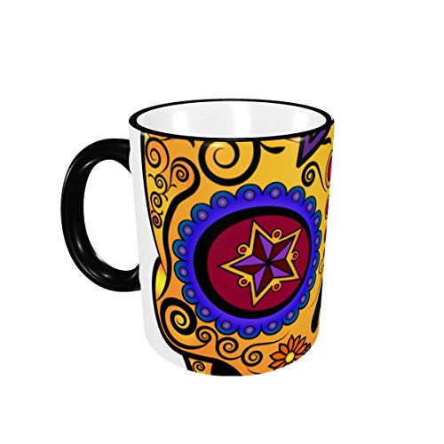 Catrina Mexican Cuisine Laptop Blouse Skulls 11oz mug is a fun gift for men and women.