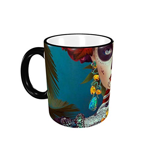 Catrina Mexico Day Of The Santa The ideal gift for office and home ceramic cups 11 oz