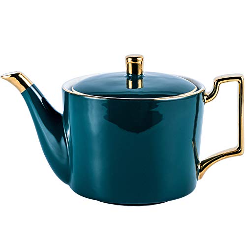 CCEKD Teteras  Esmalte verde Cafetera Tetera de cerámica Drinkware Royal Wedding Party Tools Tea Pot Set Vajilla Regalos