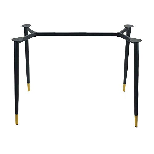 CCLLA Pie de Soporte para Muebles Soporte de Mesa Rectangular Patas de Mesa Patas de Mesa de Comedor de Hierro Forjado Patas de Escritorio Cuatro Patas de Oro Negro nórdico Simple Soporte de Mesa