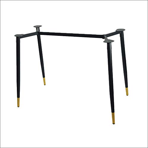 CCLLA Pie de Soporte para Muebles Soporte de Mesa Rectangular Patas de Mesa Patas de Mesa de Comedor de Hierro Forjado Patas de Escritorio Cuatro Patas de Oro Negro nórdico Simple Soporte de Mesa