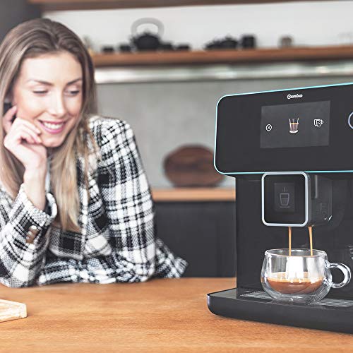 Cecotec Cafetera megautomática Cumbia Power Matic-ccino 9000 Serie Nera. Personaliza Intensidad, Temperature, café, Leche y Espuma,19 Bares de presión, Pantalla LED, 5 Niveles de molido