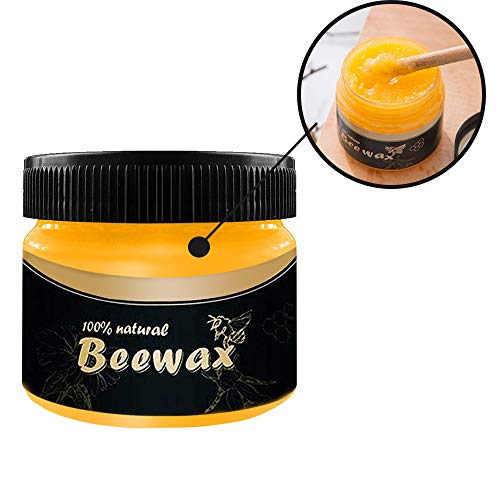 Cera para Condimentos de Madera, ZoneYan Wood Seasoning Beewax, Cera Natural Madera, Cera Madera Exterior, Prueba de Agua Muebles de Enfermería Pulido Cera Madera Condimento Cera de Abejas