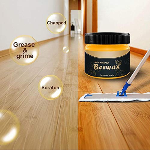 Cera para Condimentos de Madera, ZoneYan Wood Seasoning Beewax, Cera Natural Madera, Cera Madera Exterior, Prueba de Agua Muebles de Enfermería Pulido Cera Madera Condimento Cera de Abejas