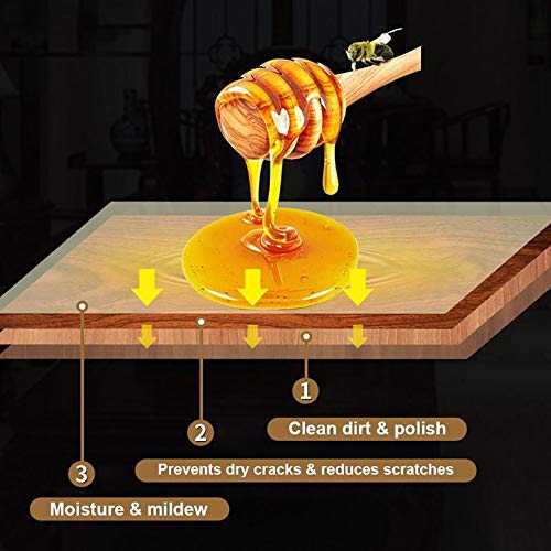 Cera para Condimentos de Madera, ZoneYan Wood Seasoning Beewax, Cera Natural Madera, Cera Madera Exterior, Prueba de Agua Muebles de Enfermería Pulido Cera Madera Condimento Cera de Abejas