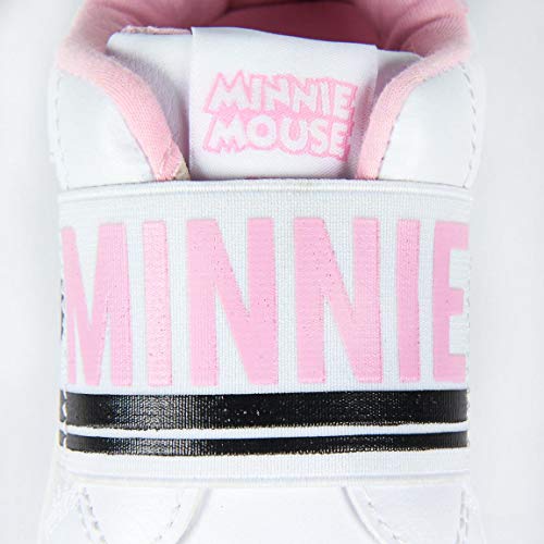 Cerdá Zapatilla Deportiva Blanca de Minnie Mouse para Niña, Niñas, 24 EU