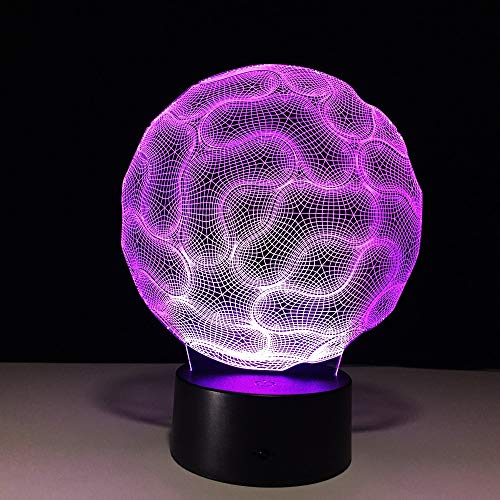 Cerebro lámpara de Mesa decoración del Dormitorio luz de la Noche Cambio de Color Cable botón táctil Inteligente lámpara de Mesa Regalo de los niños