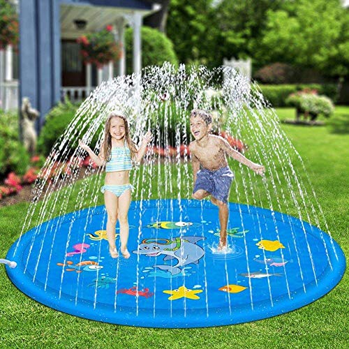 Césped Al Aire Libre Playa Animal De Mar Spray De Agua Inflable Aspersor para Niños Play Pad Mat Mat Tub Swiming Pool,100cm