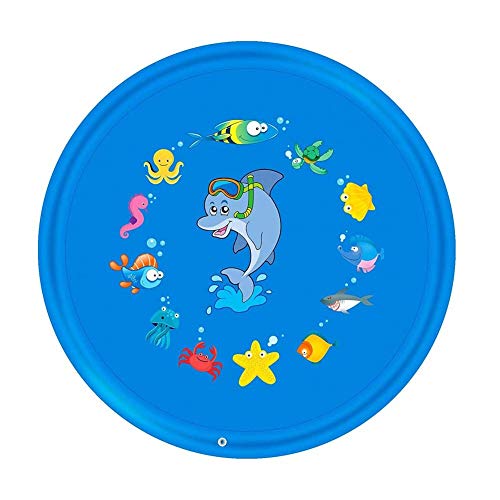 Césped Al Aire Libre Playa Animal De Mar Spray De Agua Inflable Aspersor para Niños Play Pad Mat Mat Tub Swiming Pool,100cm