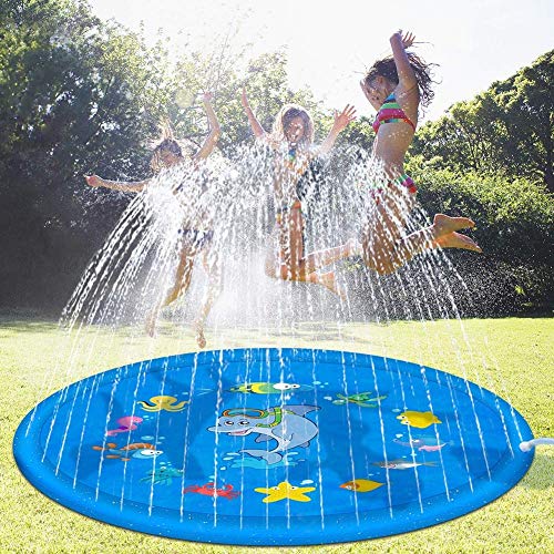 Césped Al Aire Libre Playa Animal De Mar Spray De Agua Inflable Aspersor para Niños Play Pad Mat Mat Tub Swiming Pool,100cm