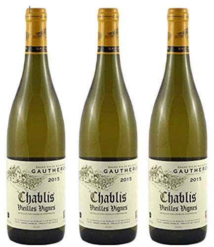 Chablis"Old Vine" 2018 Chardonnay Blanco Seco en lote de 3 botellas.