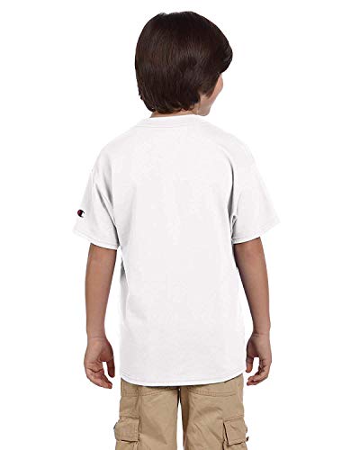 Champion Youth - Camiseta de manga corta (6 onzas) - Blanco - Medium