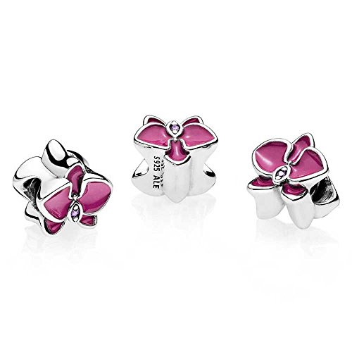 Charm para pulsera "Orquídea" de PANDORA 792074EN69