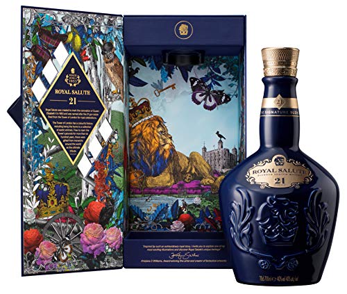 Chivas Regal Royal Salute Blended Scotch Whisky - Whisky Escocés de Malta, 21 Años, 700 ml