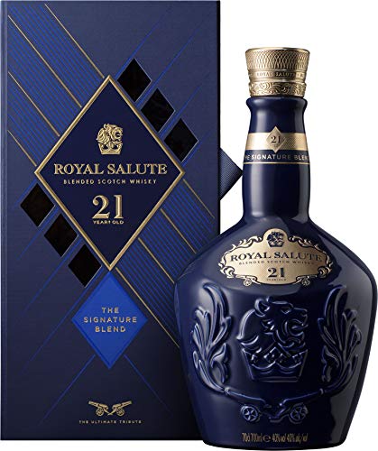 Chivas Regal Royal Salute Blended Scotch Whisky - Whisky Escocés de Malta, 21 Años, 700 ml