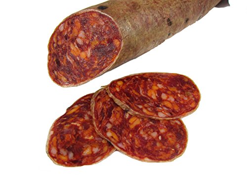 CHORIZO CULAR EXTRA. CURADO EN BODEGA NATURAL Y FABRICACIÓN TRADICIONAL ENVASADO AL VACIO. 1 PIEZA DE 450- 500 gr ENVASADA AL VACIO