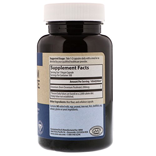 Chromium Picolinate 200mcg MRM (Metabolic Response Modifiers) 100 Caps