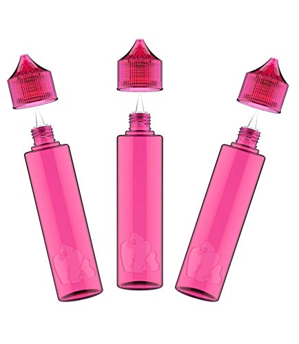 Chubby Gorilla LDPE 60 ml botellas de unicornio Pack de 5 rosa