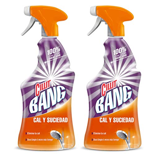 CILLIT Bang - Spray Limpiador Cal y Suciedad, para Baños - Pack 2 x 750 ml