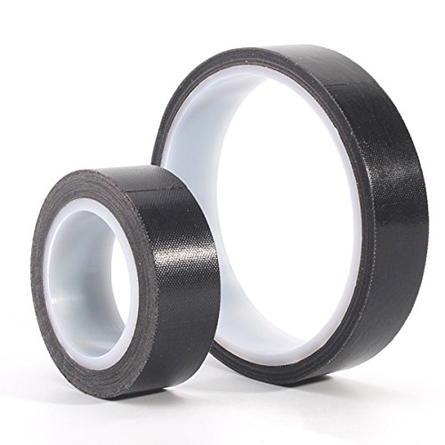 Cinta de teflón de PTFE, cinta de alta temperatura, cinta de sellado de soldadura (10mm X 11yards X 0.13mm(Black))