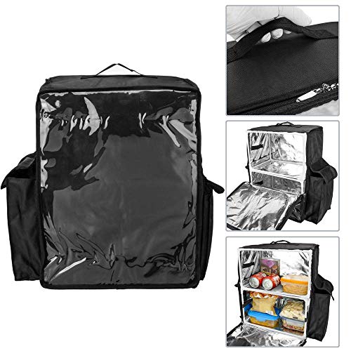 CityBAG - Mochila isotérmica Negra 50x23x49 cm para Entrega de Pedidos de Comida en Moto y Bicicleta