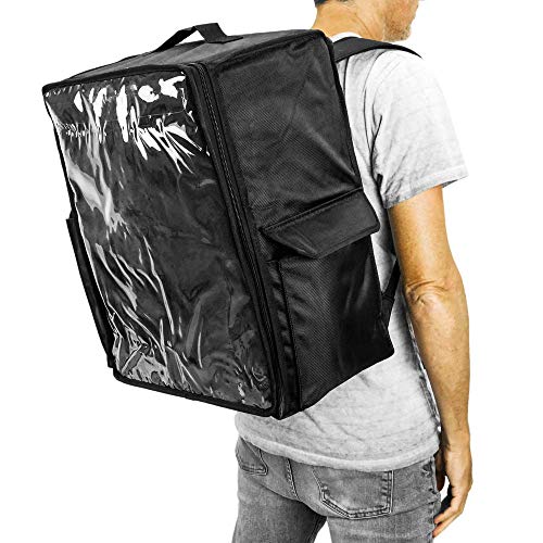 CityBAG - Mochila isotérmica Negra 50x23x49 cm para Entrega de Pedidos de Comida en Moto y Bicicleta