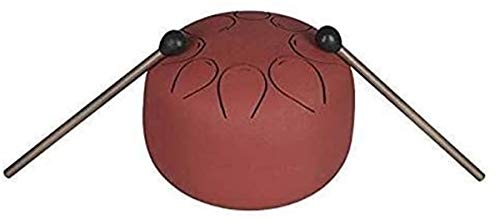 Clásico 6 pulgadas de acero lengua tambor de la mano del tambor sartén instrumento de percusión con Travel tambor mazos acolchado bolsa for la meditación yoga sonidoterapia 109 Tongue Drum Un Regalo,