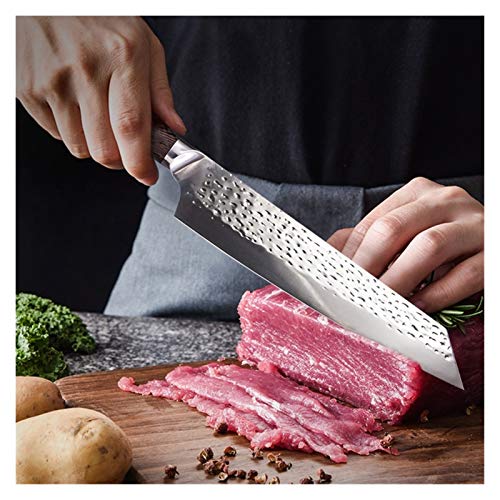 Cocina Forjado Cuchillo De Acero Inoxidable Chef Japonés Cuchillo De Cocina Cuchillo De Cortar Sushi De Salmón (Color : 9 inch chef knife)