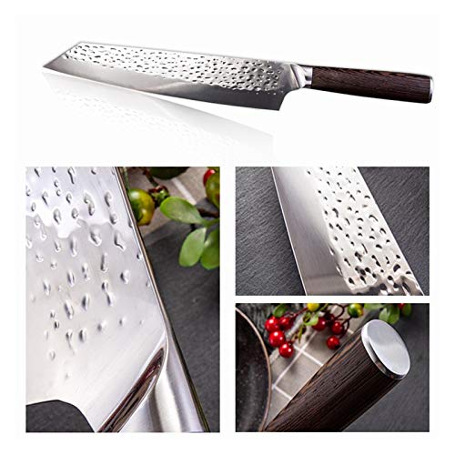 Cocina Forjado Cuchillo De Acero Inoxidable Chef Japonés Cuchillo De Cocina Cuchillo De Cortar Sushi De Salmón (Color : 9 inch chef knife)