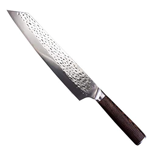 Cocina Forjado Cuchillo De Acero Inoxidable Chef Japonés Cuchillo De Cocina Cuchillo De Cortar Sushi De Salmón (Color : 9 inch chef knife)