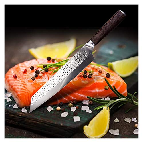 Cocina Forjado Cuchillo De Acero Inoxidable Chef Japonés Cuchillo De Cocina Cuchillo De Cortar Sushi De Salmón (Color : 9 inch chef knife)