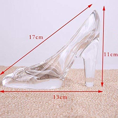 Colgante de zapato de cristal transparente Da.Wa de tacón, diseño de princesa, adorno para boda, decoración de fiestas, para niños y niñas