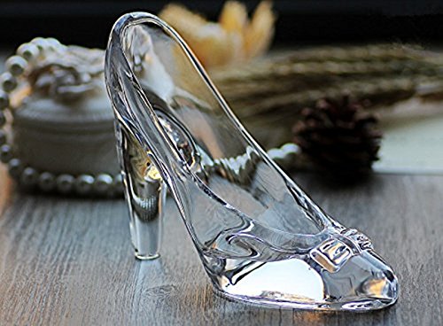 Colgante de zapato de cristal transparente Da.Wa de tacón, diseño de princesa, adorno para boda, decoración de fiestas, para niños y niñas