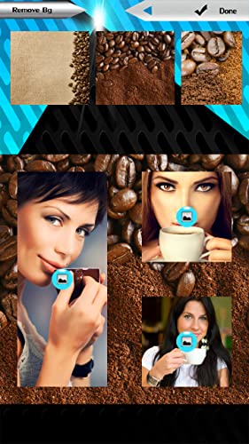 Collage de fotos de café