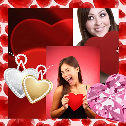 Collage de la foto de los corazones