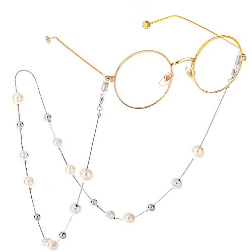 Collares para mujer Retro cadena de Gafas for mujer de la cadena collar de la correa Gafas de blanco moldeado con el sostenedor de la lente de la Cadena Para las gafas de la correa de gafas de lectura