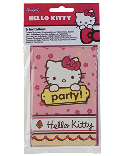 Color Baby- Hello Kitty Pack con 6 invitaciones (71799.0)