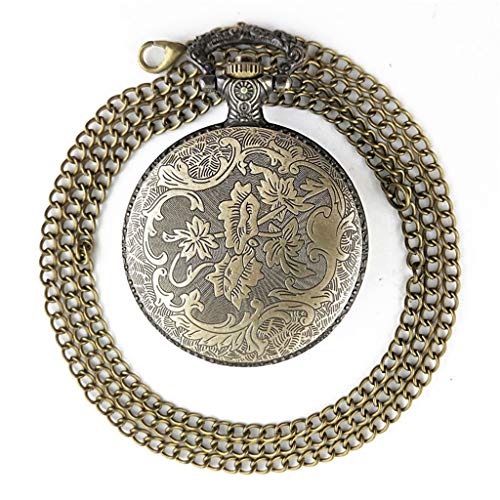 Congchuaty Antique Steampunk Poker Cuarzo Reloj de Bolsillo Hombres Mujeres Collar Cadena Colgante Retro Joyería Charm Regalos