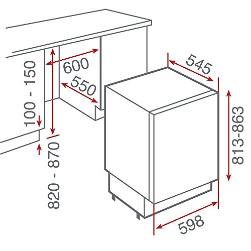 Congelador bajo encimera integrable - Teka TGI2 120 Capacidad 87 litros, Clase energética A+