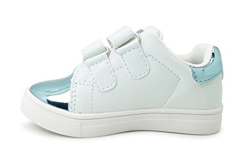 Conguitos Zapatilla Deportiva para niña - Blanco Sintetico Adolescente-Unisex Blanco 25