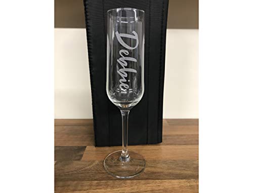 Copas de champán personalizadas con grabado personalizable, nombre de familia, perfectas para cualquier ocasión