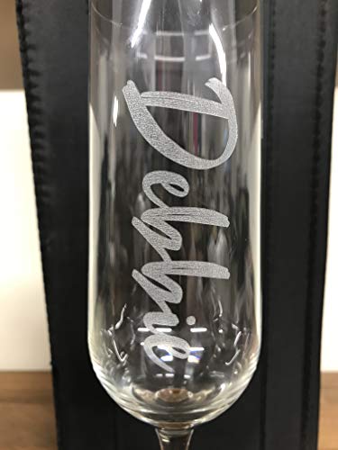 Copas de champán personalizadas con grabado personalizable, nombre de familia, perfectas para cualquier ocasión