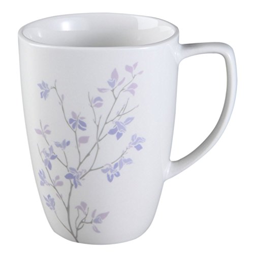 CORELLE - Juego de vajilla de 16 Piezas, de Vidrio Vitrelle Resistente a Las roturas y Las desportilladuras, Modelo Jacaranda, Servicio para 4 Personas, Color Morado