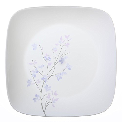 CORELLE - Juego de vajilla de 16 Piezas, de Vidrio Vitrelle Resistente a Las roturas y Las desportilladuras, Modelo Jacaranda, Servicio para 4 Personas, Color Morado