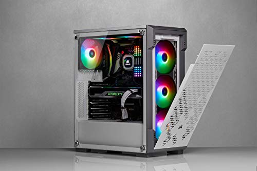 Corsair iCUE 220T RGB Airflow, Semi-Torre ATX Gaming con Cristal Templado Chasis - Blanco