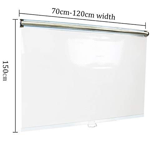 CORTINA Persiana de Ventana Enrollable Plástico Transparente Persiana Transparente, para La Tienda de Frutas/Supermercado Que Mantiene La Frescura de La Película, Ancho 75cm - 120cm (Size : 75x150cm)