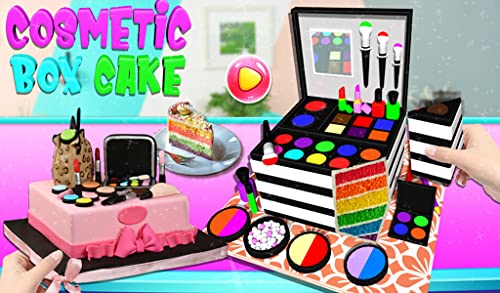 Cosmetic Box Cake Maker 3D! Makeup Cake Cooking