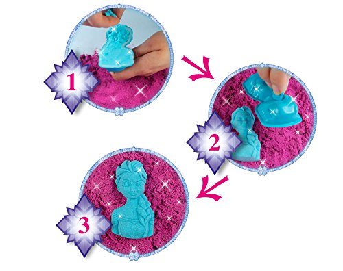 CRAZE-Kinetischer Spielsand The icequeen Magic Sand Frozen Box 54230-Arenas cinéticas para interior (600 g), color azul 54230 , color/modelo surtido